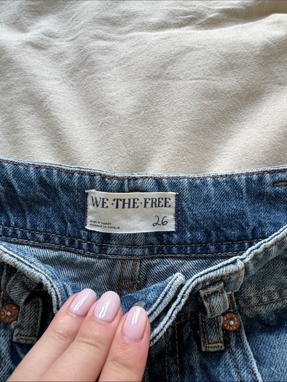 Free People Straight-Leg Midwash Jeans - Picture 2 of 6